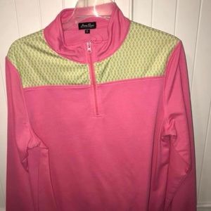 Pink half zip